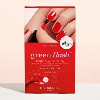 Pro Green Routine Gel Polish Manicure Kit - Hortencia & Poppy Red