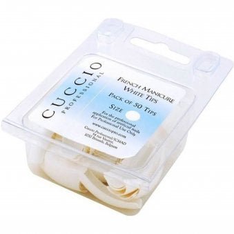 Professional French Manicure White Tips Size 4 (50 Tips) (15424)