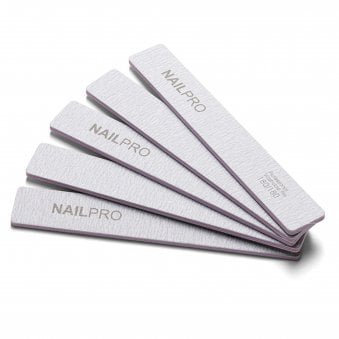 Professional Zebra Jumbo Square 180/180 Grit Nail Files 