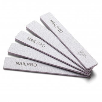 Professional Zebra Jumbo Square 80/80 Grit Nail Files 