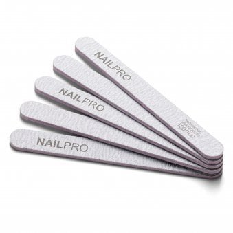 Professional Zebra Straight 100/100 Grit Nail Files 