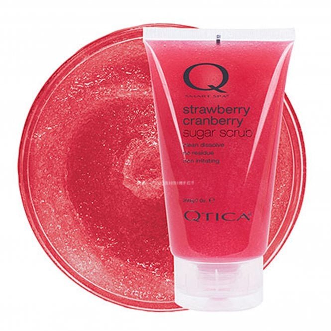 Qtica Smart Spa Sugar Scrub For Hands, Feet & Body - Strawberry & Cranberry 200g (QTLGGSS01)