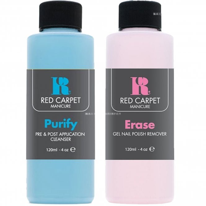 Red Carpet Manicure Erase & Purify Pre & Post Gel Polish Remover Duo Set (2 x 120ml)