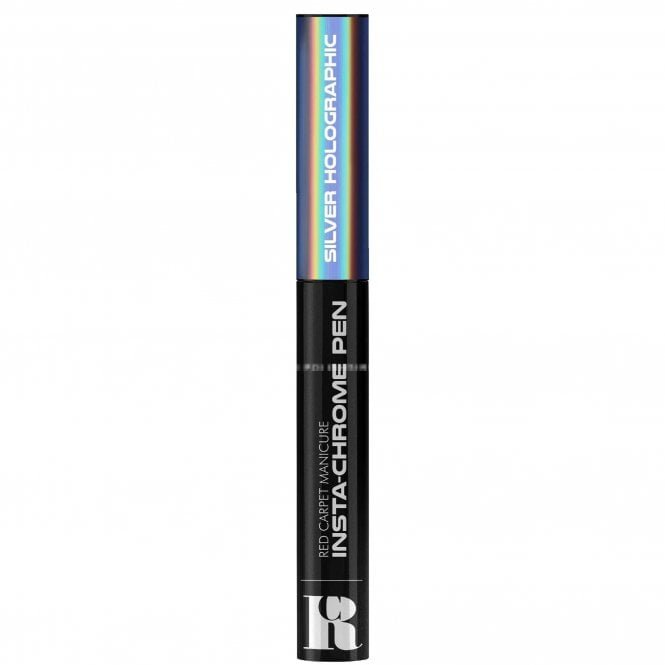 Red Carpet Manicure Insta Rub On Chrome Pen - Silver Holographic (21174)