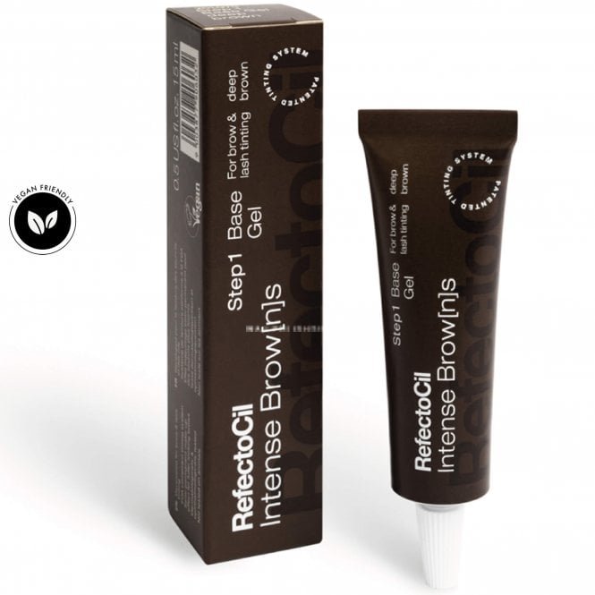 Refectocil Intense Browns Base Gel - Eyelash And Eyebrow Tint - Deep Brown 15ml (230511)