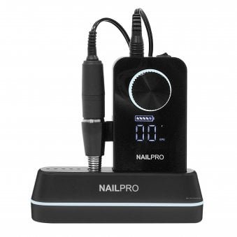 Refine – Portable Nail Filing Machine – Black (NPRO-REFINE-BLK)