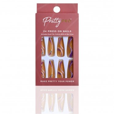 Reusable Press On False Nails - I Have A Soft Spot For You (24pcs)
