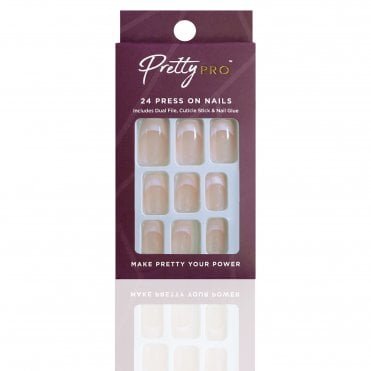 Reusable Press On False Nails - I Speak French (24pcs)