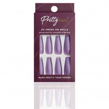 Reusable Press On False Nails - I'm Mauve-ing On (24pcs)