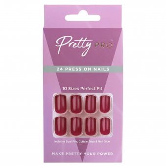 Reusable Press On False Nails - I'm Reddy (24pcs)