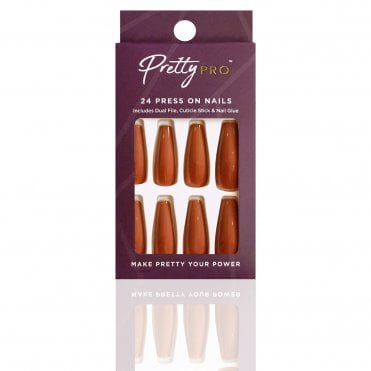 Reusable Press On False Nails - Make Me A Mink (24pcs)
