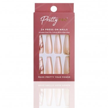 Reusable Press On False Nails - No Champagne, No Gain (24pcs)