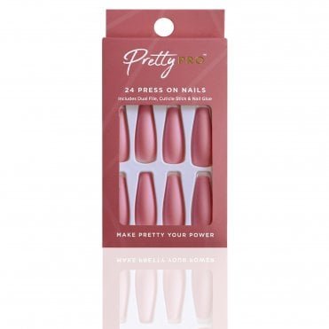Reusable Press On False Nails - Peach To Their Own (24pcs)