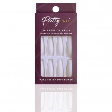 Reusable Press On False Nails - The White Room (24pcs)