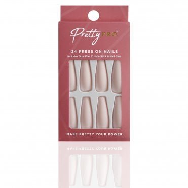 Reusable Press On False Nails - Wanna Go For A Oatmeal? (24pcs)
