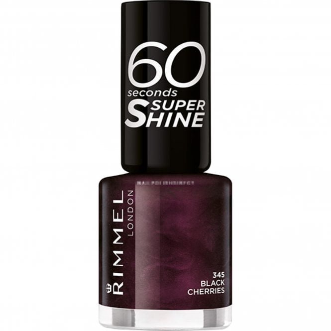 Rimmel London 60 Seconds Nail Polish - Black Cherries (345) 8ml