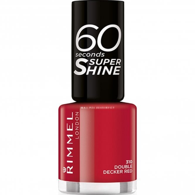 Rimmel London 60 Seconds Nail Polish - Double Decker Red (310) 8ml