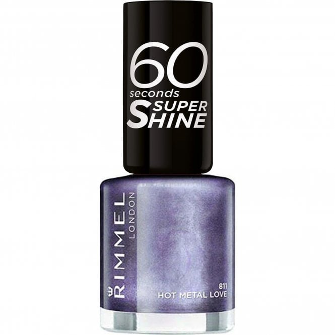 Rimmel London 60 Seconds Nail Polish - Hot Metal Love (811) 8ml