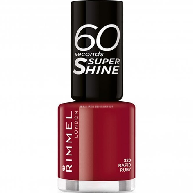 Rimmel London 60 Seconds Nail Polish - Rapid Ruby (320) 8ml