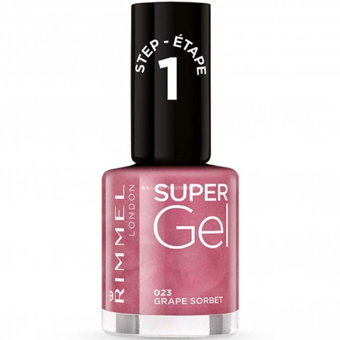 Rimmel London Super Gel Colour Nail Polish - Grape Sorbet (023) 12ml