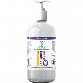 Salon Professional PPE - BeYou - Anti Bacterial Hand Sanitiser Gel 500ml