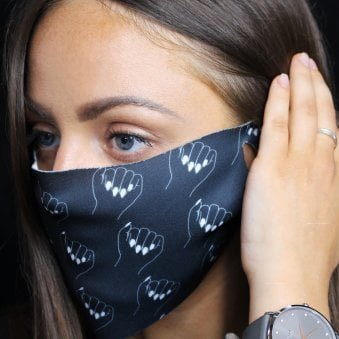 Salon Professional PPE - Social Distancing NPD Face Cover Mask - Nail Emoji (Set Options)