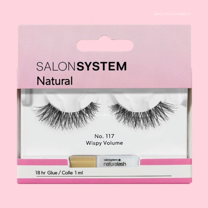 Salon System 117 Wispy Volume Reusable Eyelashes (Adhesive Included) (0225478R)