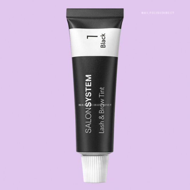 Salon System Brow And Lash Tint - Black 15ml (0227212) PROFESSIONAL USE ONLY