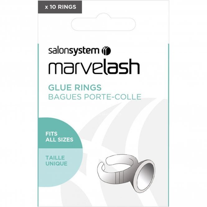 Salon System Marvelash - Disposable Glue Rings - Fits All Sizes (Pack Of 10) (0226324)