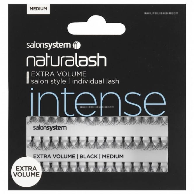 Salon System NaturaLASH Intense Extra Volume Individual Eyelashes - Black Medium (0225126R)