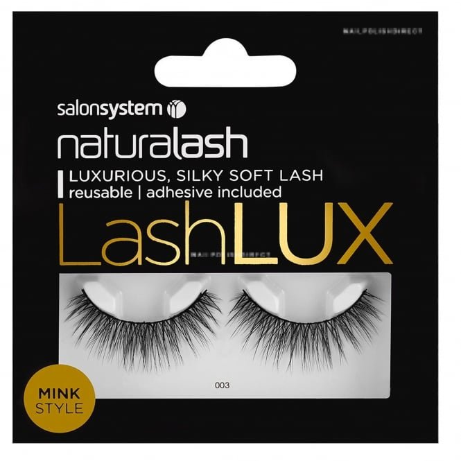 Salon System NaturaLASH - LashLux - Faux Mink Eyelashes - No 003 (Adhesive Included)