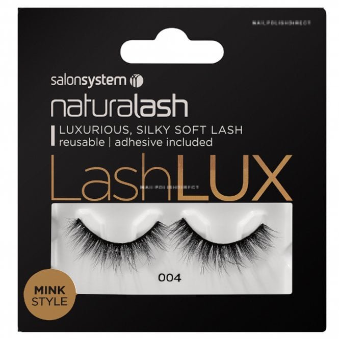 Salon System NaturaLASH - LashLux - Faux Mink Eyelashes - No 004 (Adhesive Included)(0225482N)