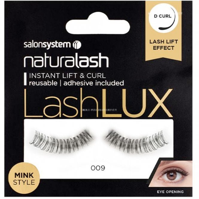 Salon System NaturaLASH - LashLux - Faux Mink Eyelashes - No 009 (Adhesive Included)(0225487)