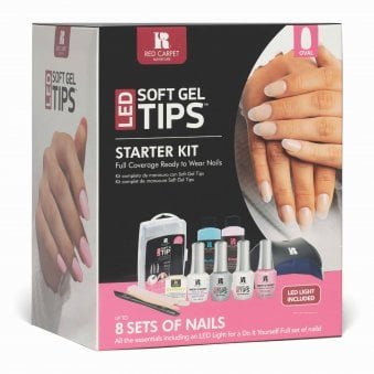 Short Oval Soft Gel Tips LED Starter Kit