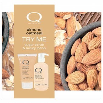 Smart Spa Intro Kit For Hands, Feet & Body - Almond & Oatmeal - Sugar Scrub 200g & Luxury Lotion 241g (QTALMN01)