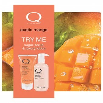 Smart Spa Intro Kit For Hands, Feet & Body - Exotic Mango - Sugar Scrub 200g & Luxury Lotion 241g (QTEM01)
