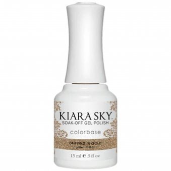 Soak Off Cruelty Free Gel Polish - Dripping In Gold 15ml (G5017)