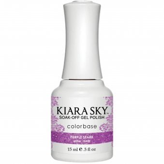 Soak Off Cruelty Free Gel Polish - Purple Spark 15ml (G495)