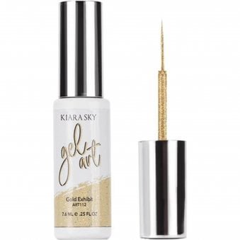 Soak Off Cruelty Free LED Gel Polish Nail Art - Gold Exhibit 7.6ml