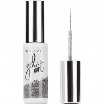 Soak Off Cruelty Free LED Gel Polish Nail Art - Silver Stroke 7.6ml