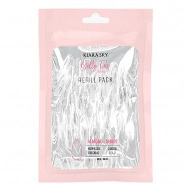 Soak Off Gelly Tips Refill Pack - Almond Short (50 x each size)