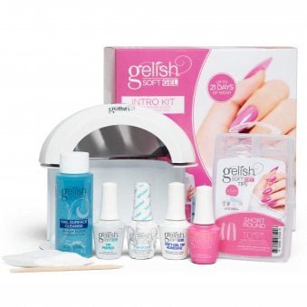 Soft Gel False Nail Tips Intro Kit - Short Round (4 x 9ml & 1 x 60ml) (1270000)