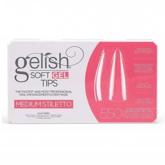 Soft Gel Nail Tips - Break Resistant Nail Tips - Medium Stiletto (Pack Of 550 & 11 Sizes) (1168160)