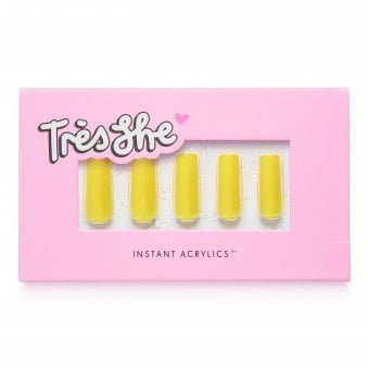 Square Acrylic False Nails - Thirst Trap (24 Nails With Nail Glue)