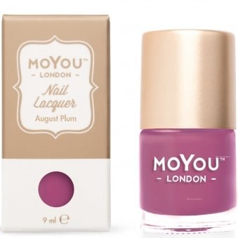 Stamping Nail Lacquer - August Plum 9ml (MN067)