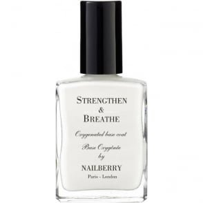 NailBerry Strengthen & Breathe - Dual-Action Base Coat & Nail Strengthener 15ml (NOX03)