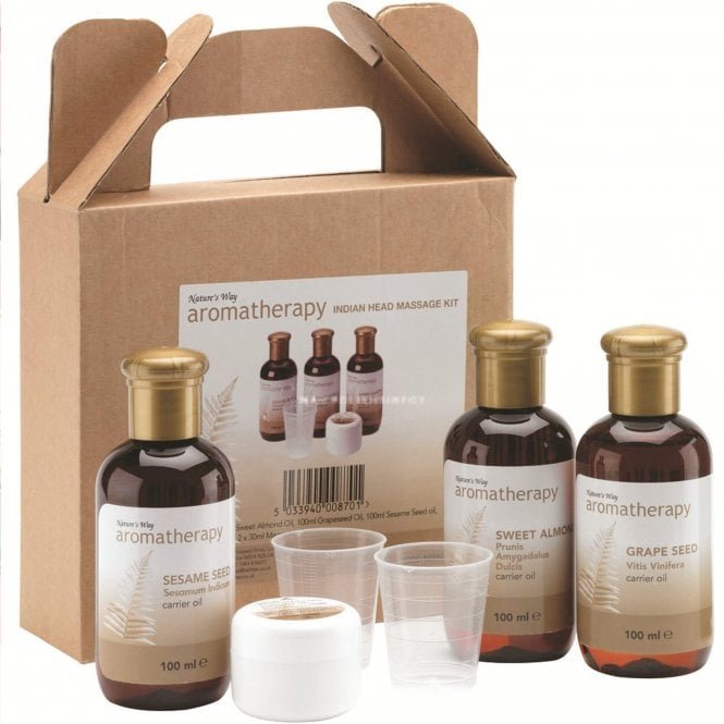 Strictly Professional Nature's Way Aromatherapy - 5 Piece Indian Head Massage Kit (NWA0325)