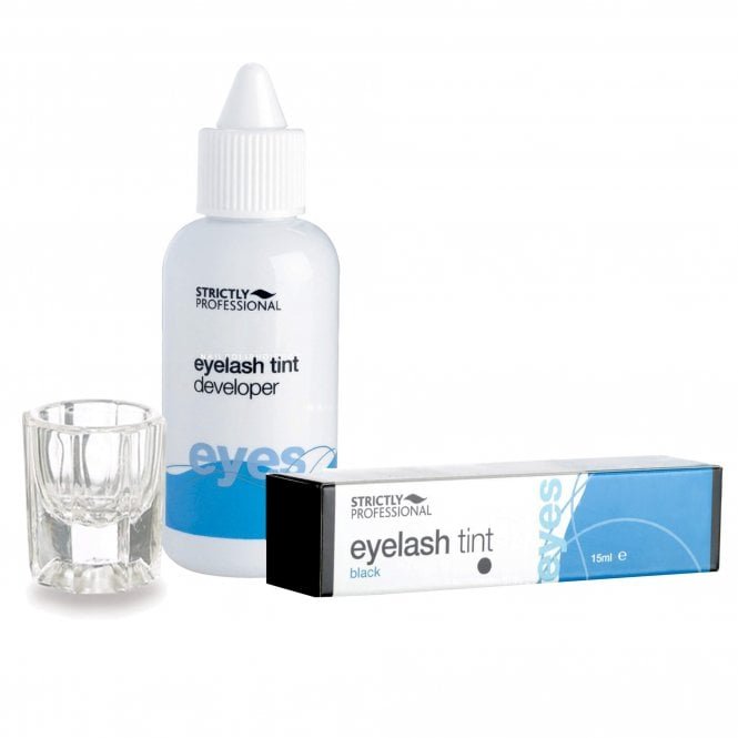 Strictly Professional Tint Developer & Eyelash Tint Kit - Black (15ml & 50ml) (580500) Professional Use Only 