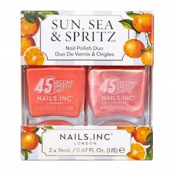 Sun, Sea & Spritz 45 Second Speedy Dry Nail Polish Duo Set (2 x 14ml)