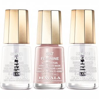 Super Feminine 2020 Nail Polish Collection - Feminine, Minute Quick Finish & Super Base (3 x 5ml)